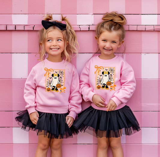 Mouse Ghostie Kids & Adult Crewneck Sweater