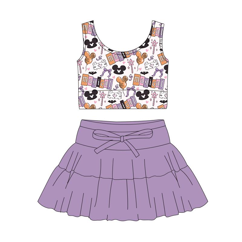 Pre-Order Activewear Kids SPOOKY Magical Park Day! Flowy Two Piece
