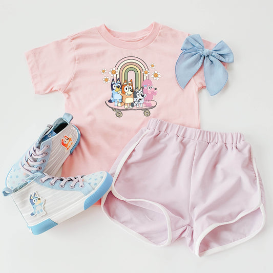 Groovy Skater Dogs T-Shirt featheredbreaths