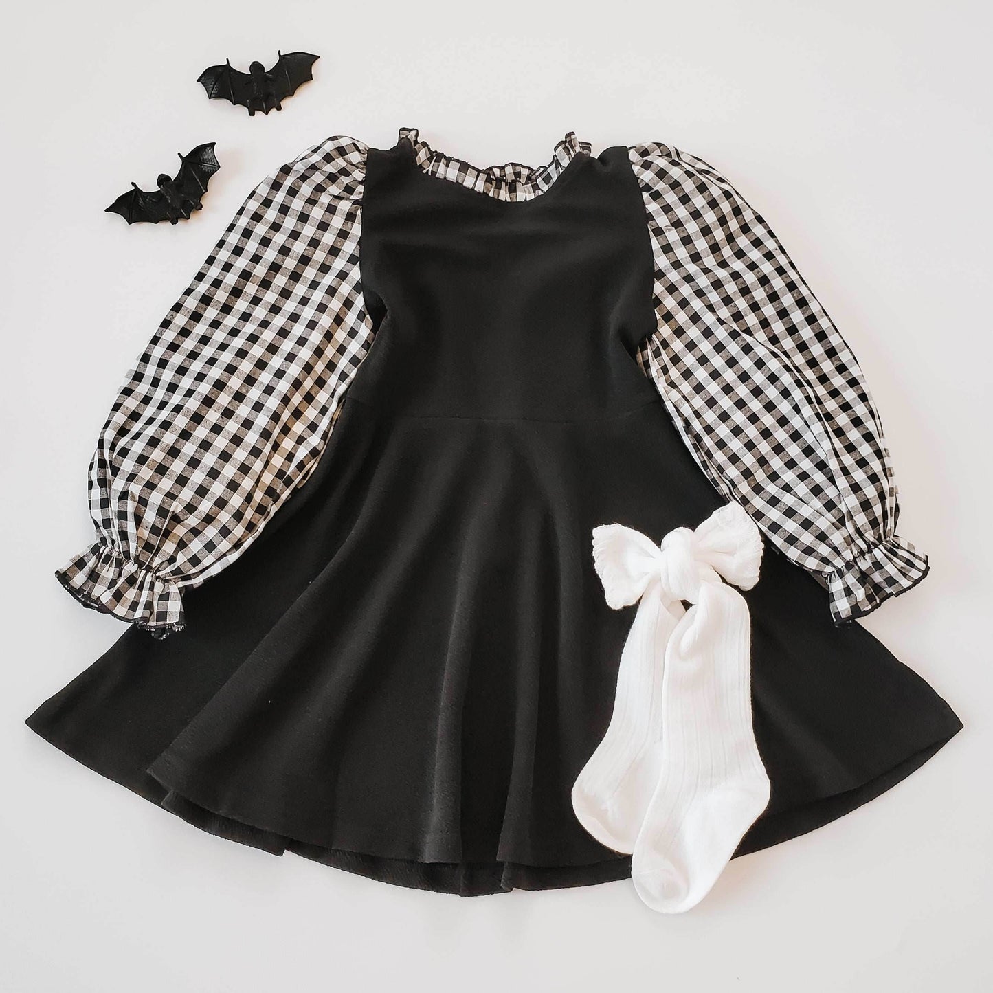 Puff Sleeve Gingham Dress featheredbreaths
