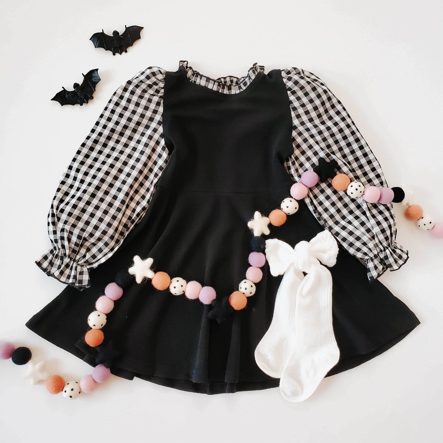 Puff Sleeve Gingham Dress featheredbreaths