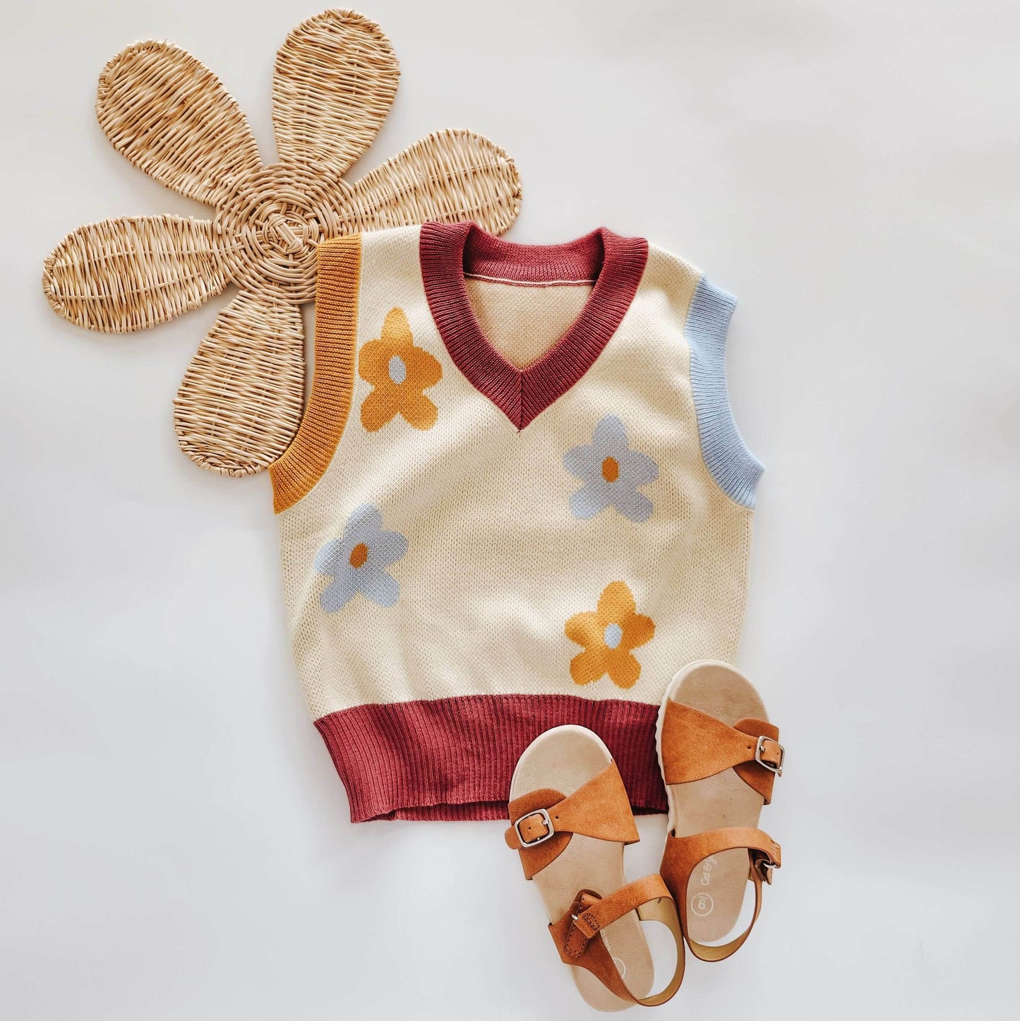 Flower Power Sweater Vest