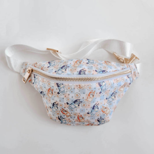 Checkered Heelers Kids and Adult FannyPack featheredbreaths