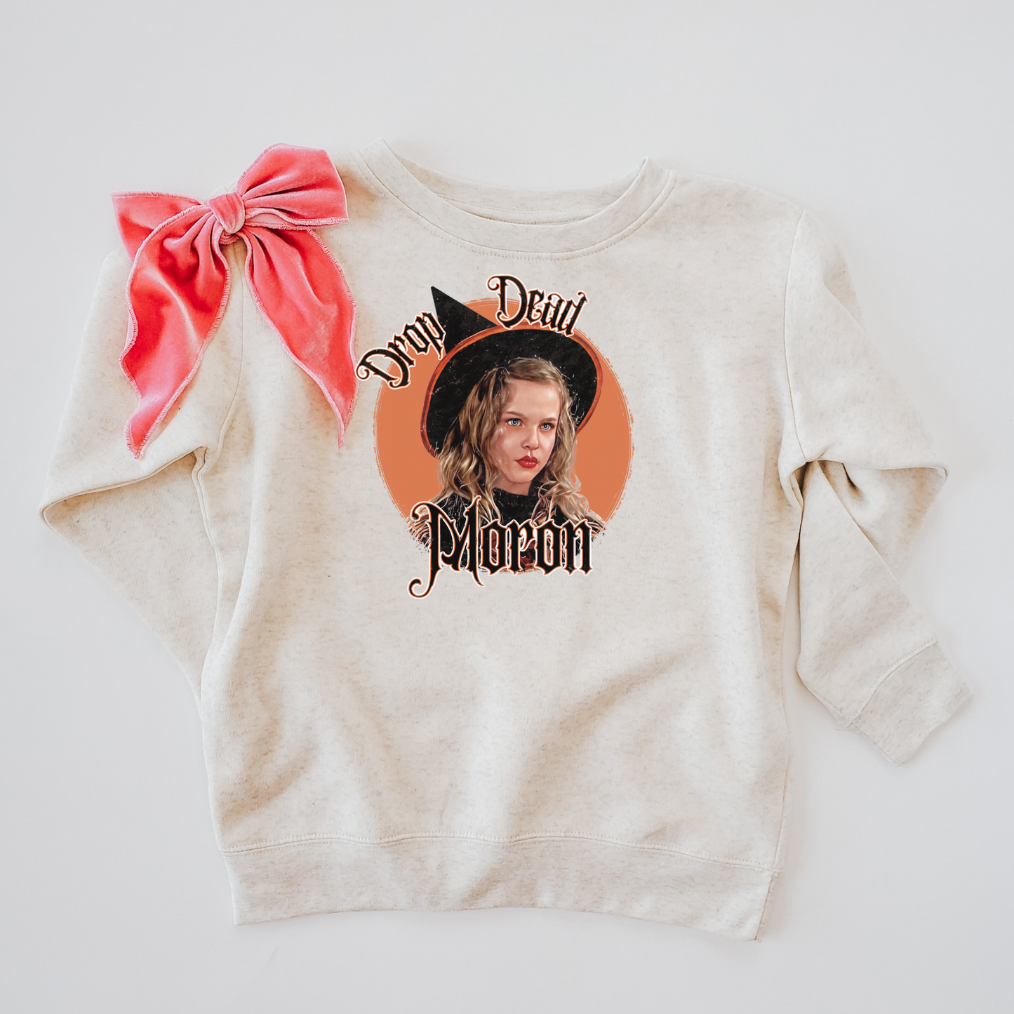 DROP DEAD Moron Kids and Adult Crewneck Sweater