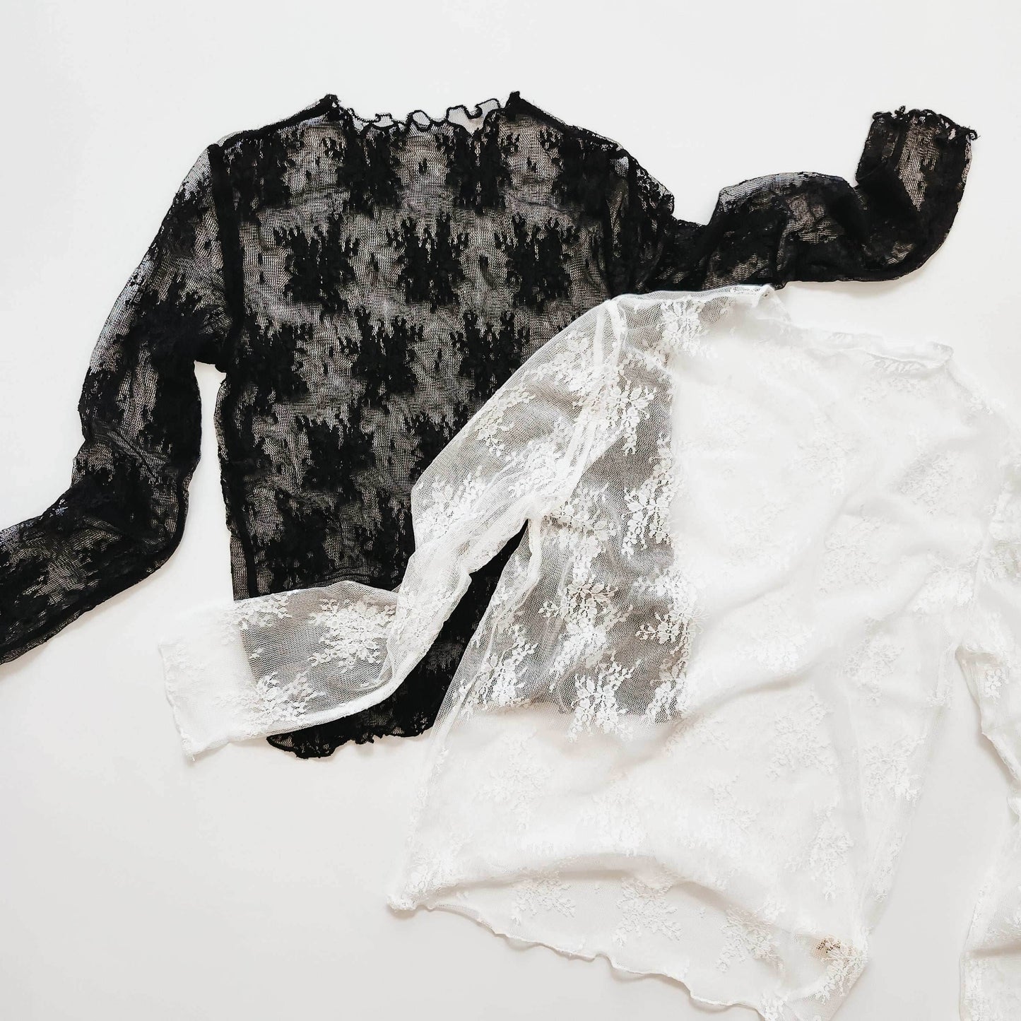 Lace Layering Tops in Multiple Colors