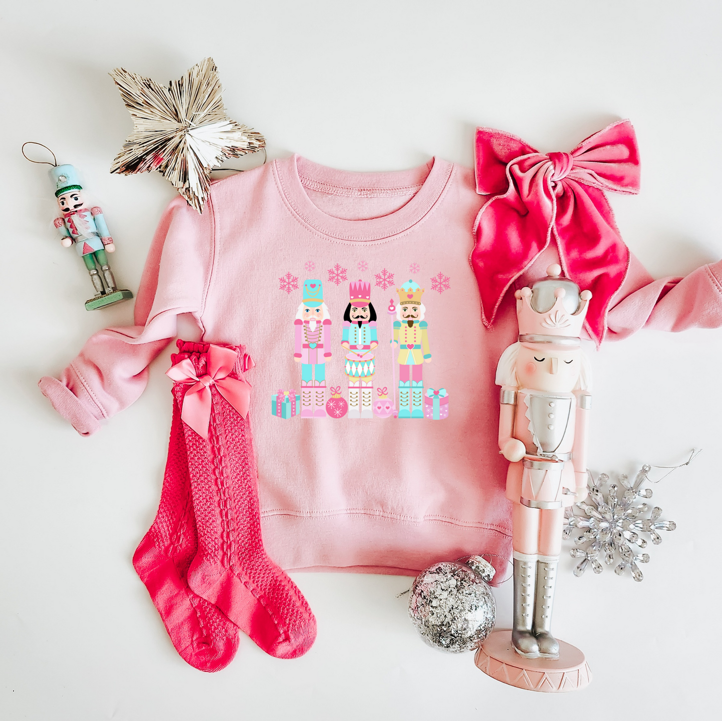 Christmas Nutcrackers Kids & Adult Crewneck Sweater