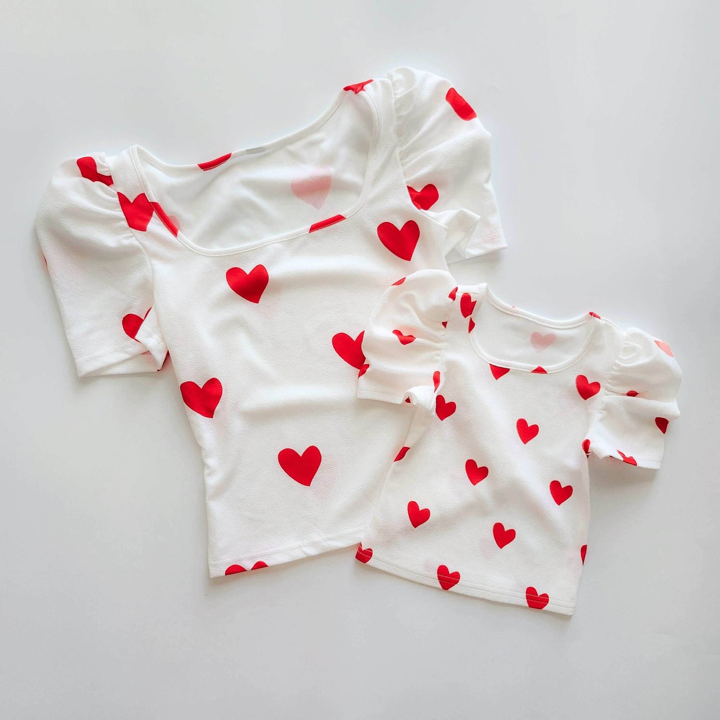 Heartfelt Match: Mama & Mini Valentine Tops - Feathered Breaths