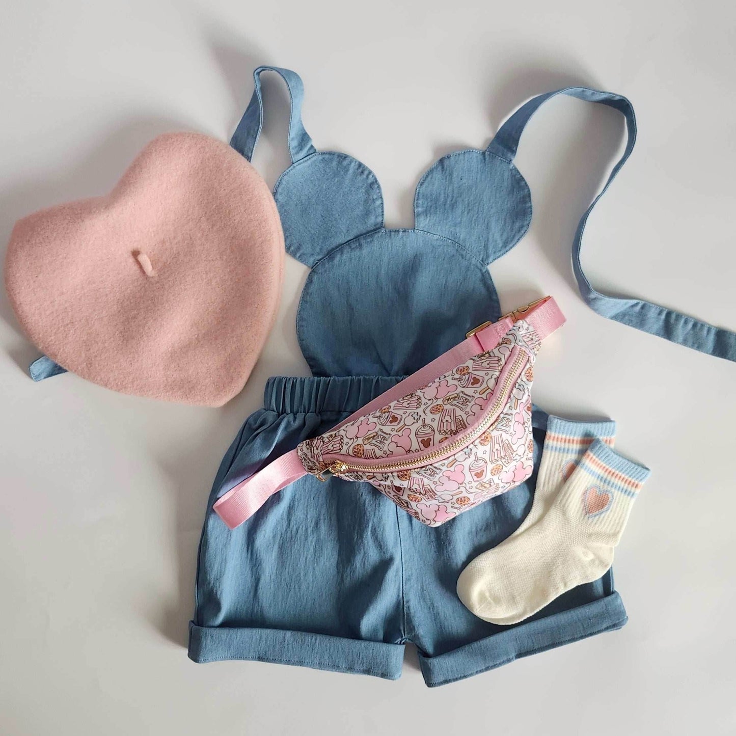 Mouse Shorts Overalls featheredbreaths