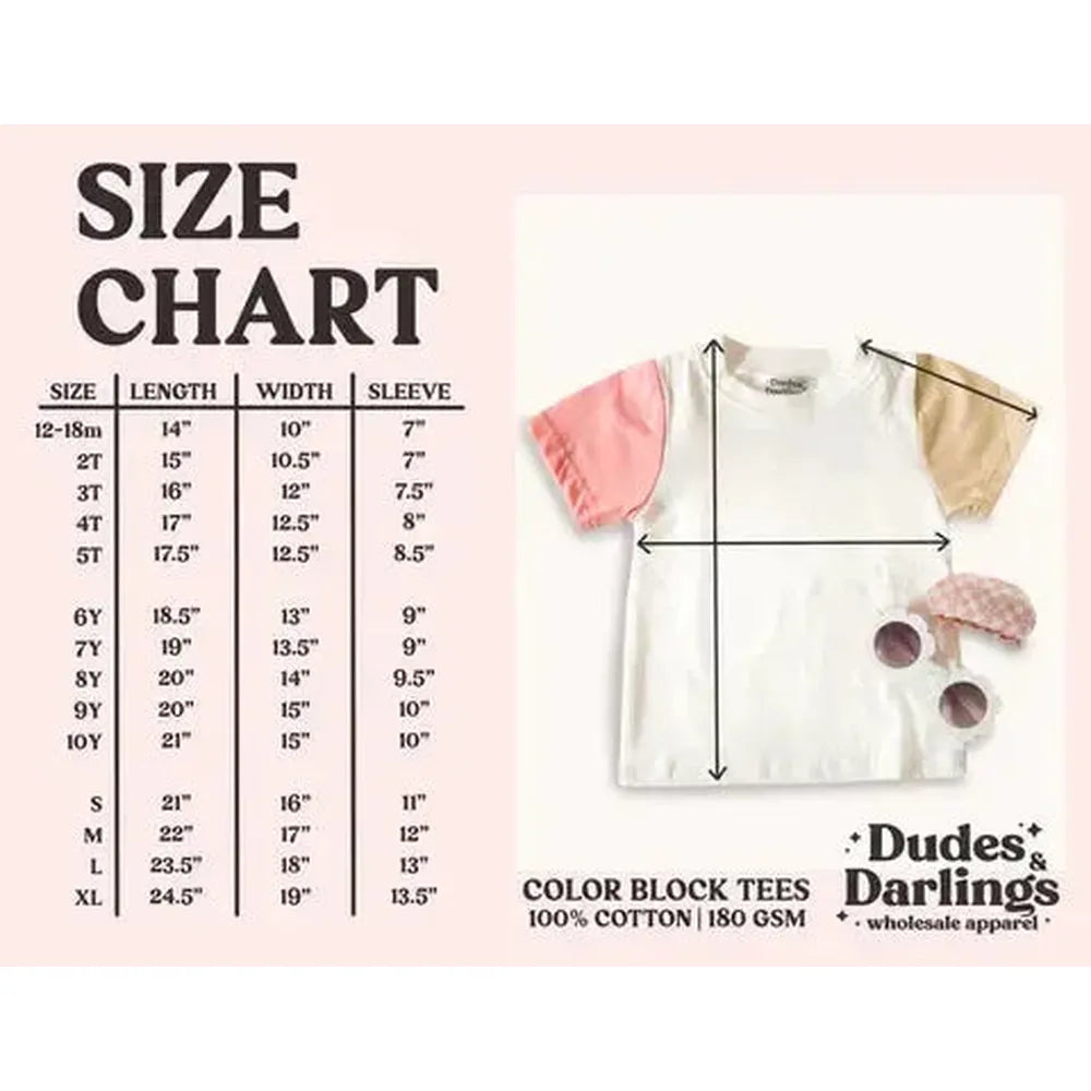 Best Day Ever! Kids & Adult Colorblock Tee