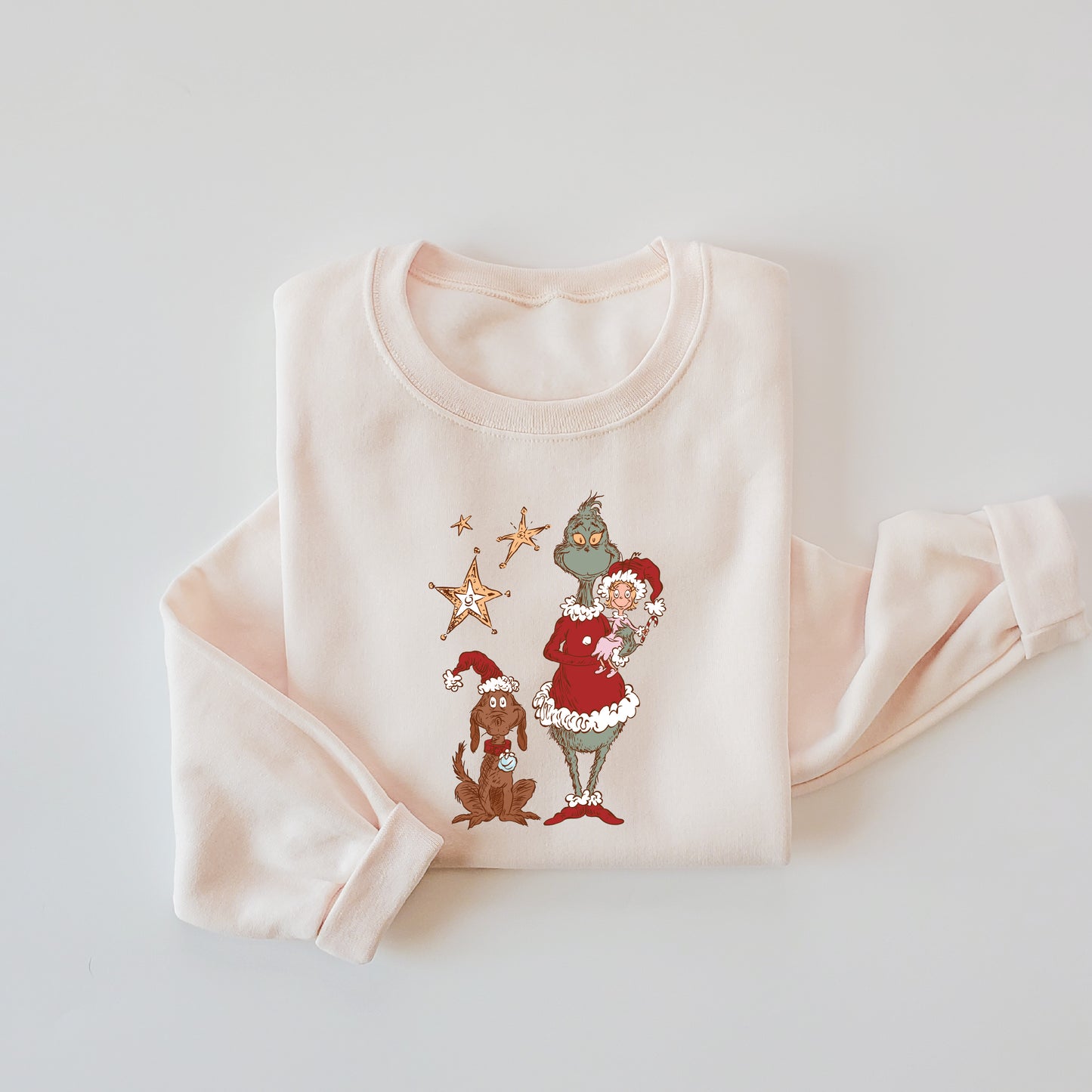 Grinchy Friends Kids & Adult Crewneck Sweater