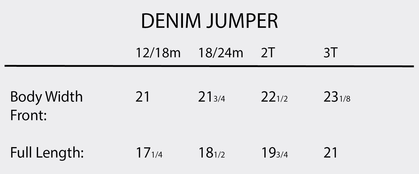 NEW SIZES ADDED Park Friends Denim Overall featheredbreaths