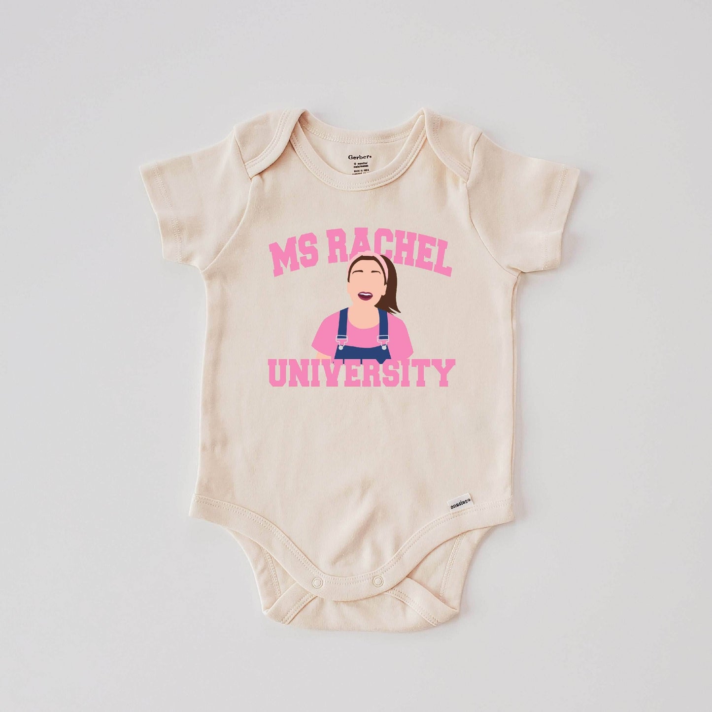 Ms Rachel University Onesies and T-shirt in Multiple Colors