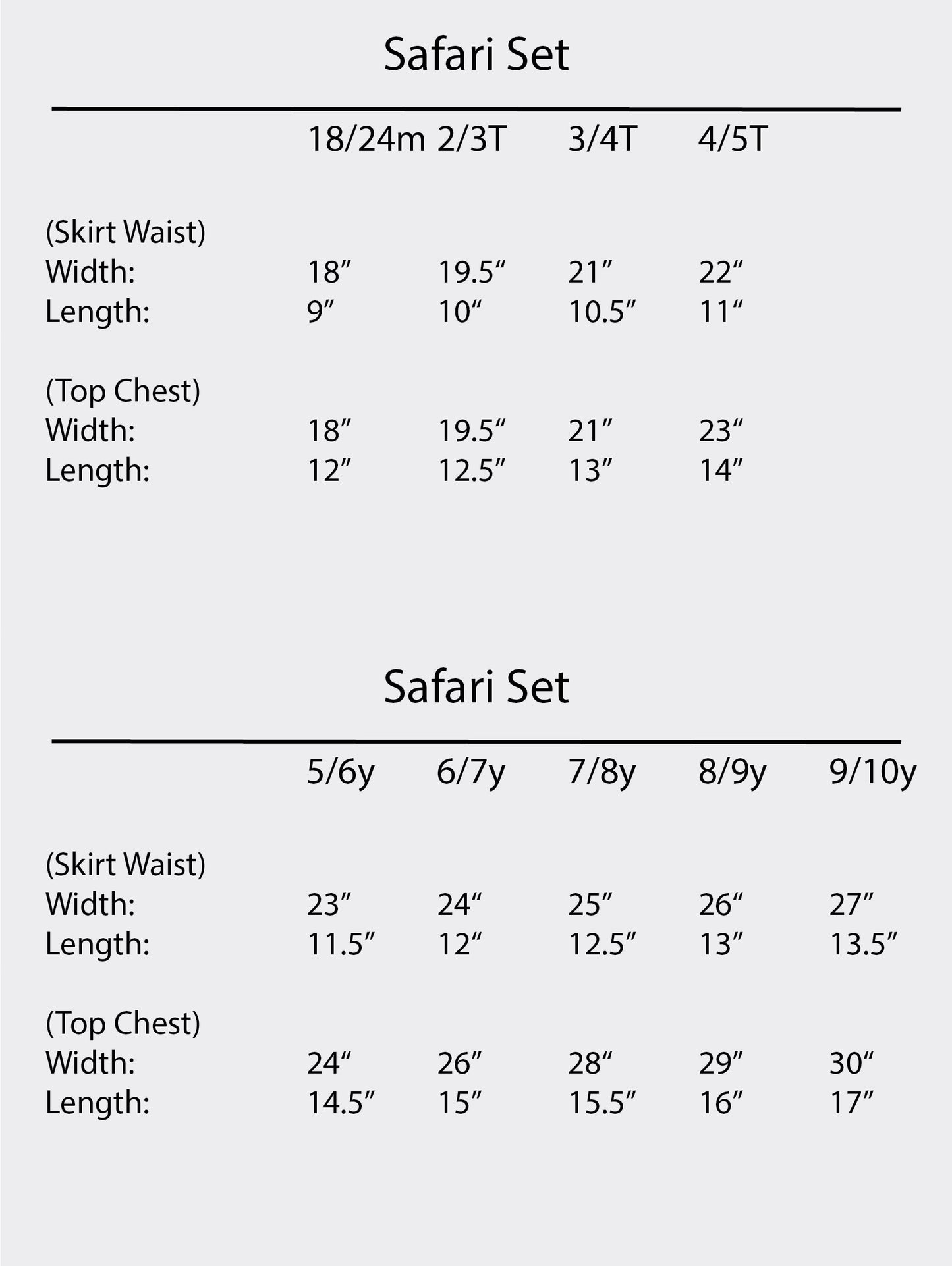 Ready to Ship Activewear Kids Safari Two-Piece