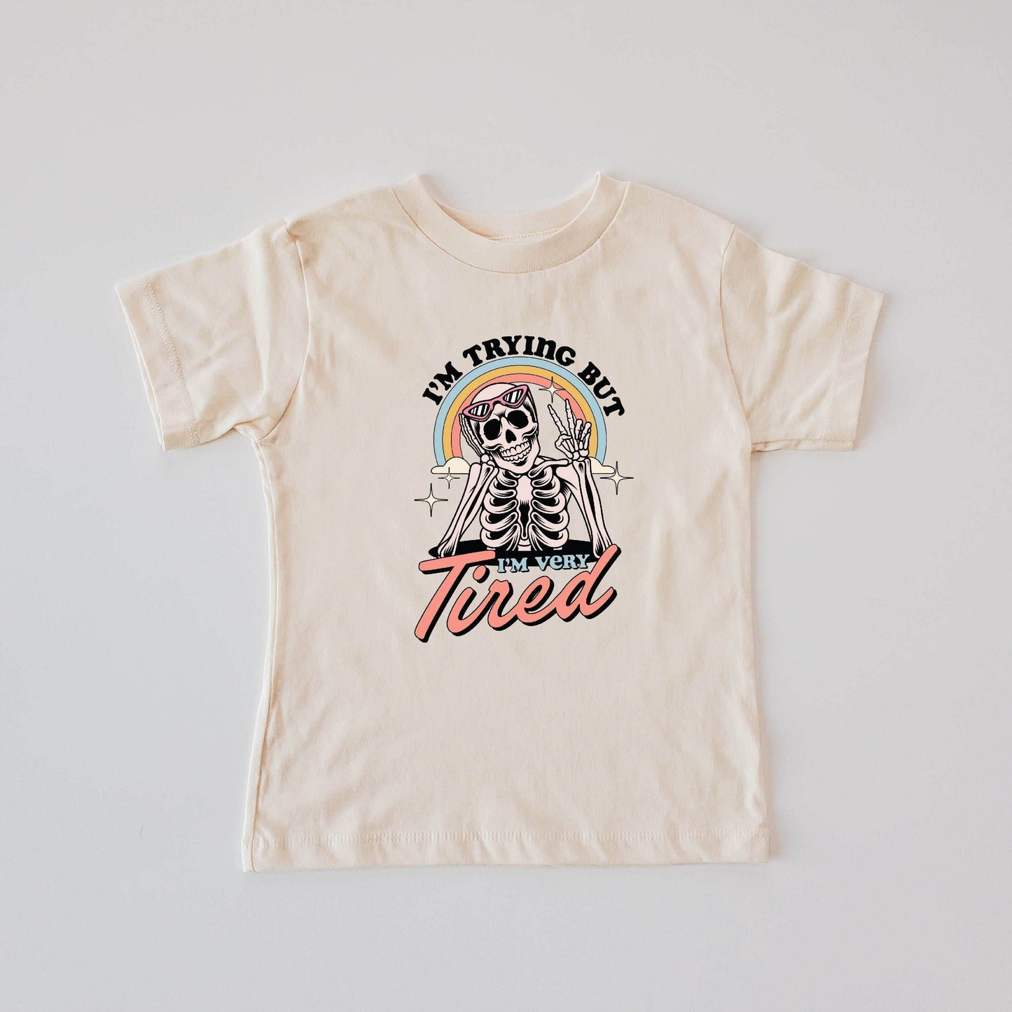 I'm Trying But I'm Tired T-Shirt featheredbreaths