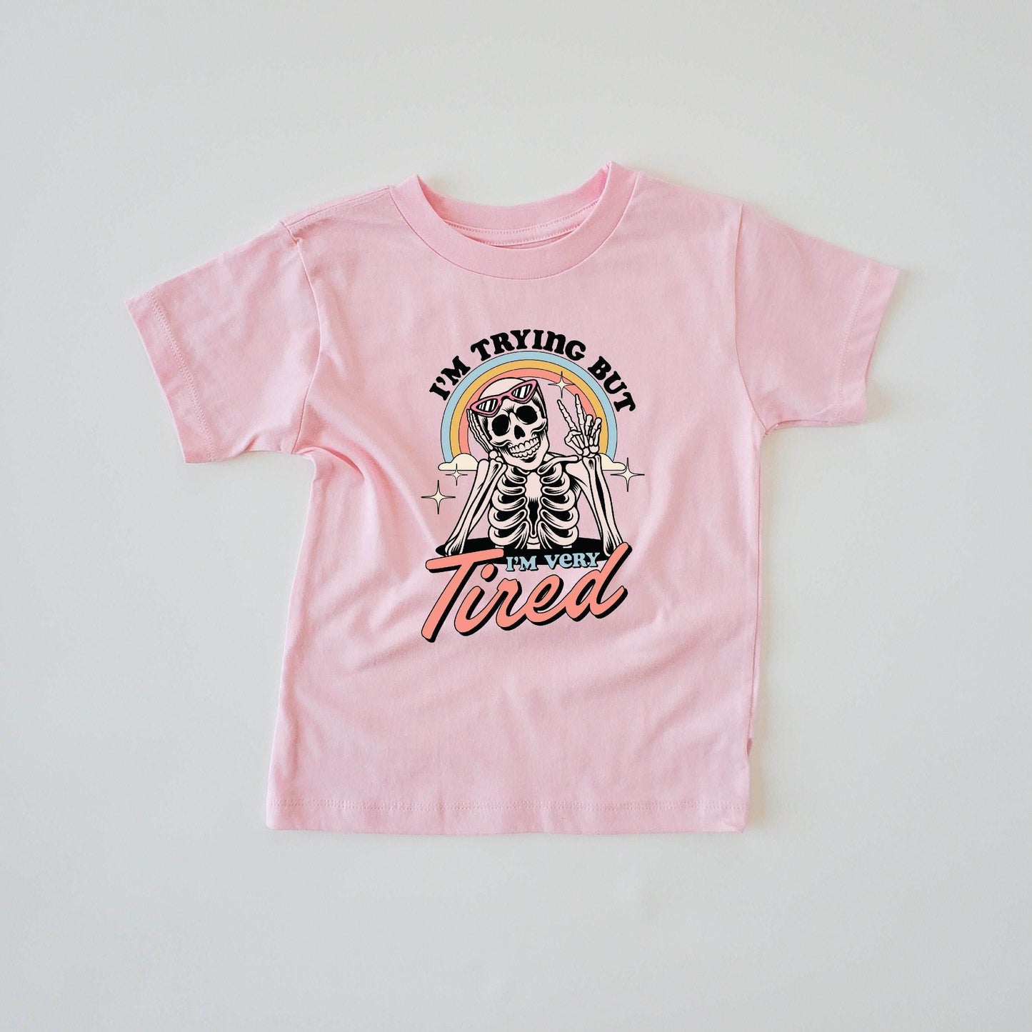 I'm Trying But I'm Tired T-Shirt featheredbreaths