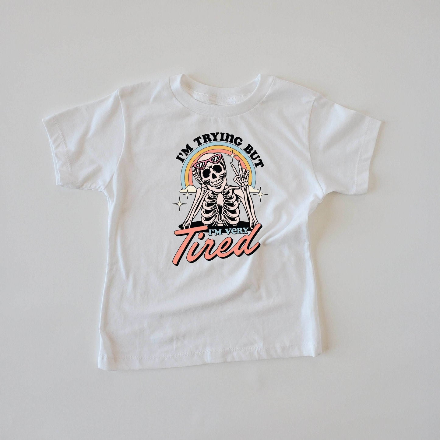 I'm Trying But I'm Tired T-Shirt featheredbreaths