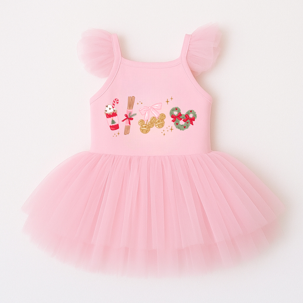 I'm Just a Christmas Girly Kids Ballerina Dress