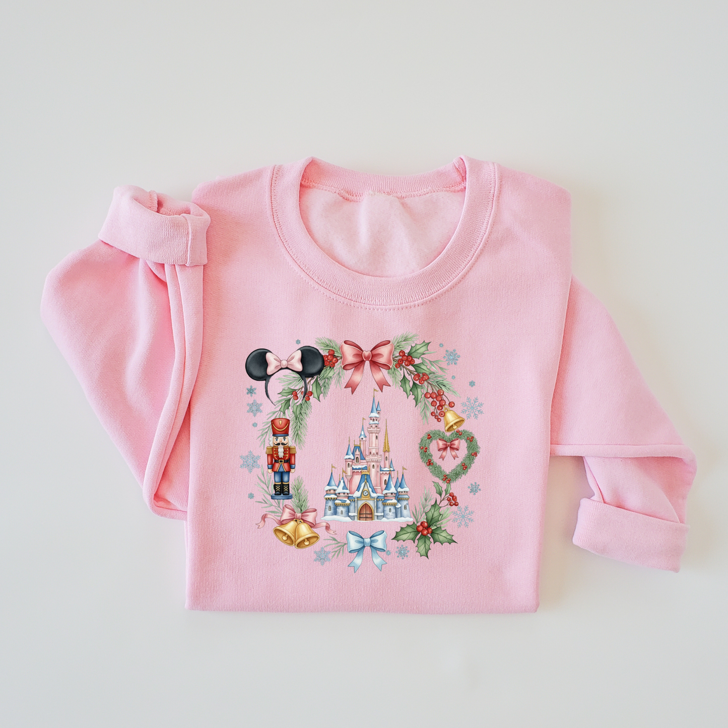 Mouse & Friends Coquette Christmas Kids & Adult Crewneck Sweater