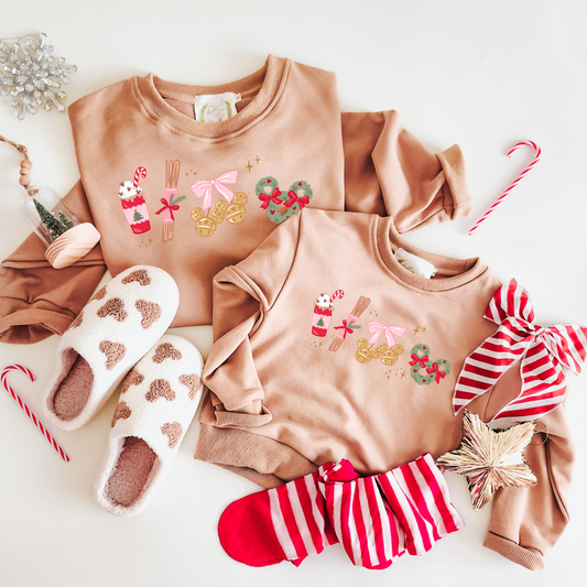 I'm Just a Christmas Girly Kids & Adult Crewneck Sweater