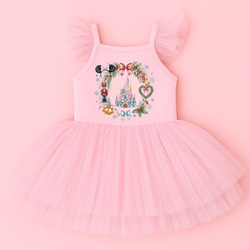 Mouse & Friends Coquette Christmas Kids Ballerina Dress