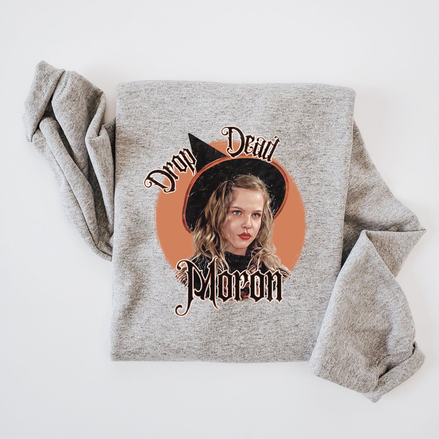 DROP DEAD Moron Kids and Adult Crewneck Sweater