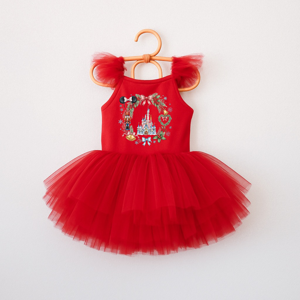 Mouse & Friends Coquette Christmas Kids Ballerina Dress