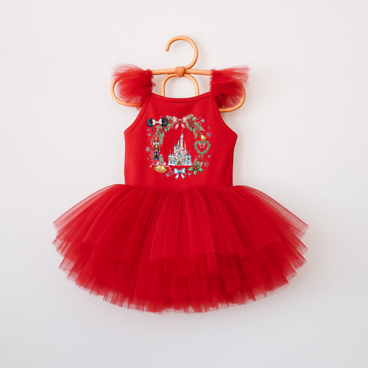 Mouse & Friends Coquette Christmas Kids Ballerina Dress