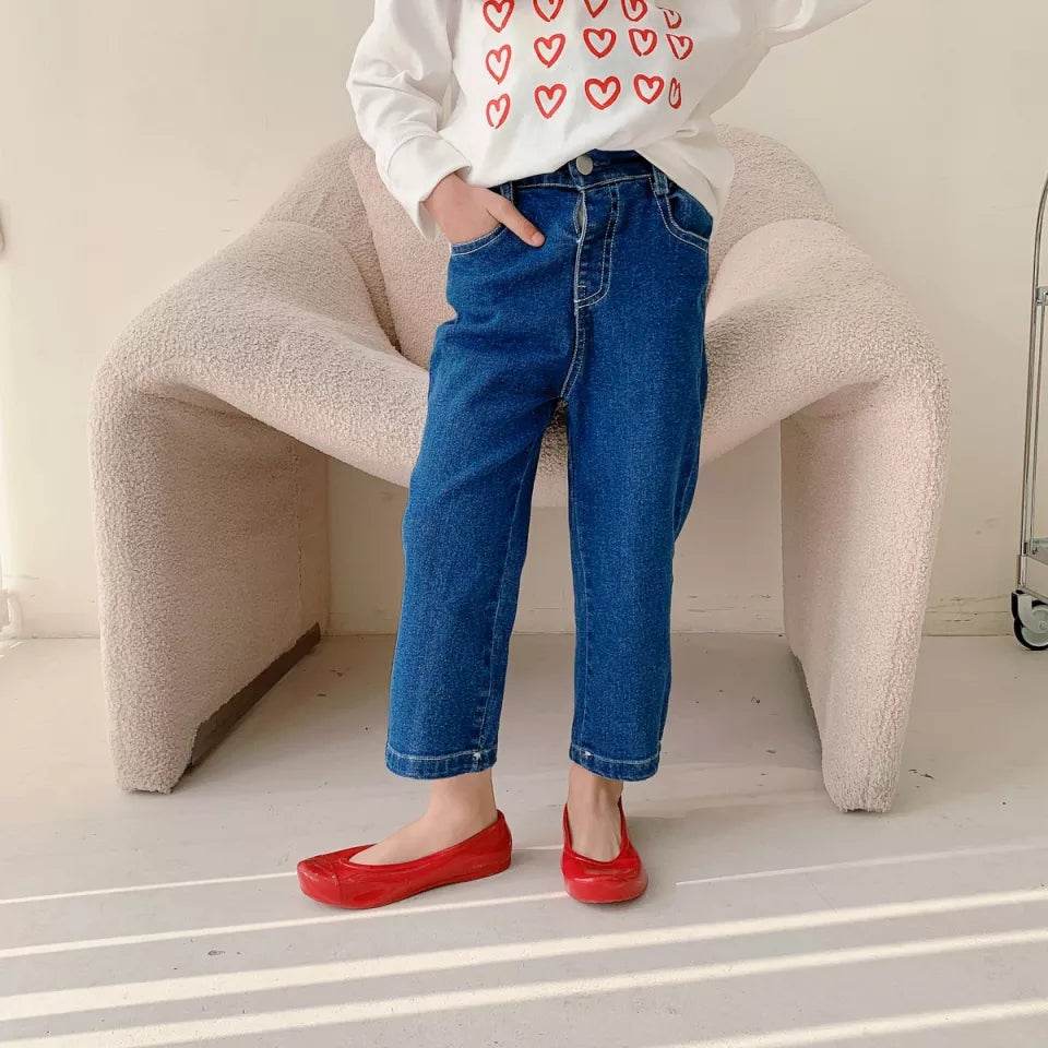 High Waist Straight Leg Jeans for Effortless Style featheredbreaths
