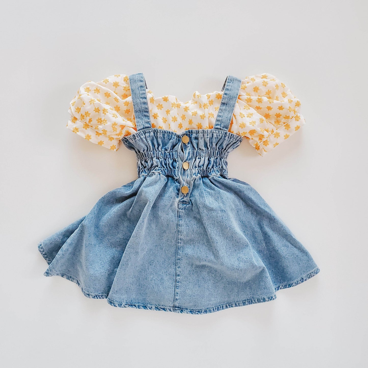 Dolly Denim Sundress- Stylish Casual Summer Dress featheredbreaths