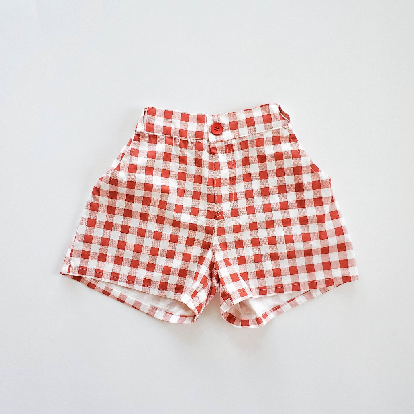 Checkered Infant Shorts for Baby Boys and Girls featheredbreaths