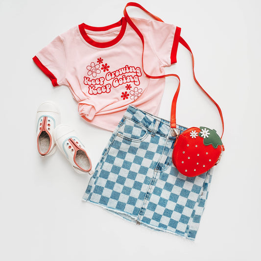 Retro Keep Growing T-Shirt for Vintage Style Enthusiasts featheredbreaths