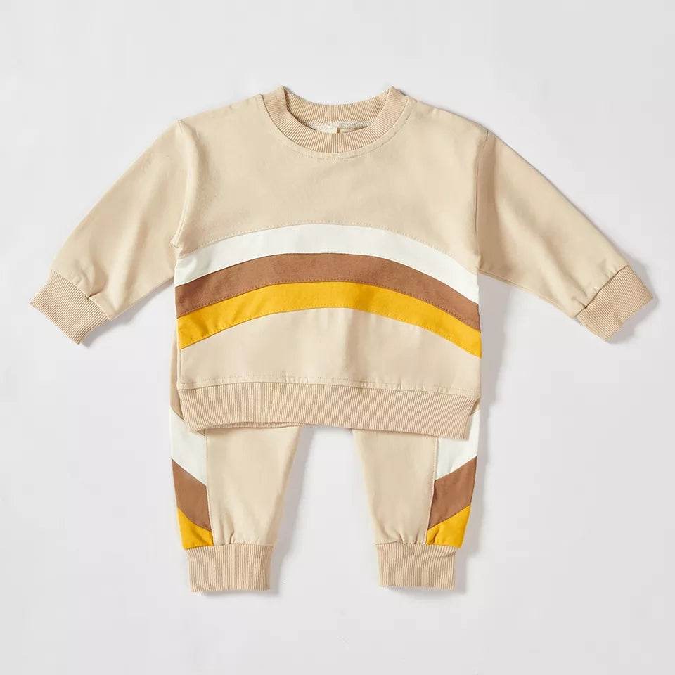 Earthy Rainbow Two Piece Set for Stylish Outfits featheredbreaths