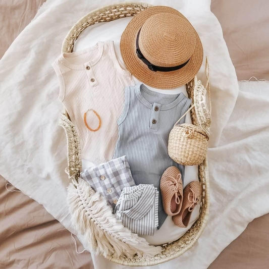 Gender Neutral Rompers - Stylish Basics for Everyone featheredbreaths