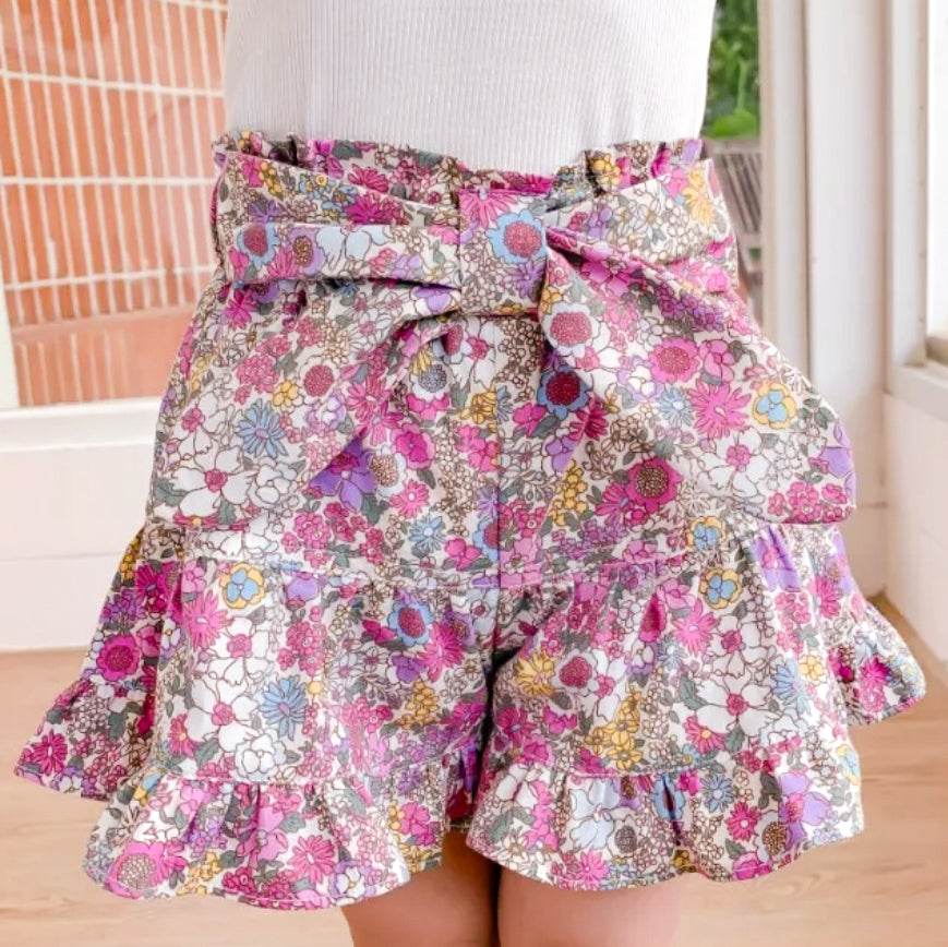 Floral Shorts for Girls - Trendy and Comfortable Summer Wear featheredbreaths