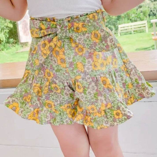 Floral Shorts for Girls - Trendy and Comfortable Summer Wear featheredbreaths