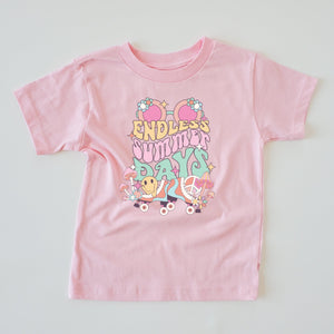ENDLESS SUMMER DAYS ONESIE AND KIDS TEE-multiple colors