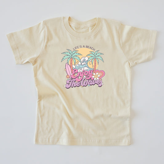 ENJOY THE WAVES ONESIE & KIDS TEE-multiple colors