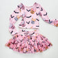 Ready to Ship Activewear Kids Girly Pumpkins Two-Piece