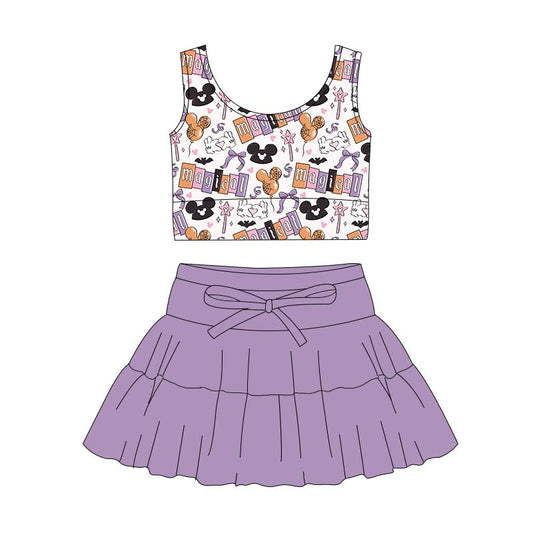 Pre-Order Activewear Kids SPOOKY Magical Park Day! Flowy Two Piece