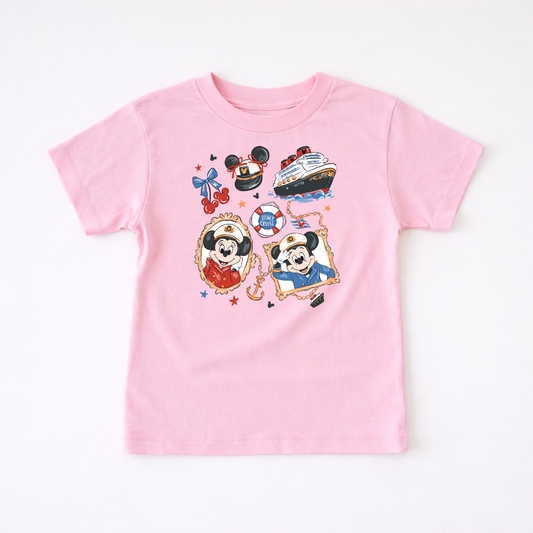 Girly Cruisin' With the Mouse Kids & Adult T-Shirt