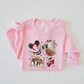 Girly Pirate Mouse Kids & Adult Crewneck Sweater