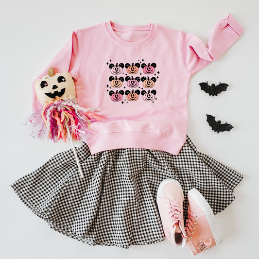 Spooky Pumpkin Heads Kids & Adult Crewneck Sweater