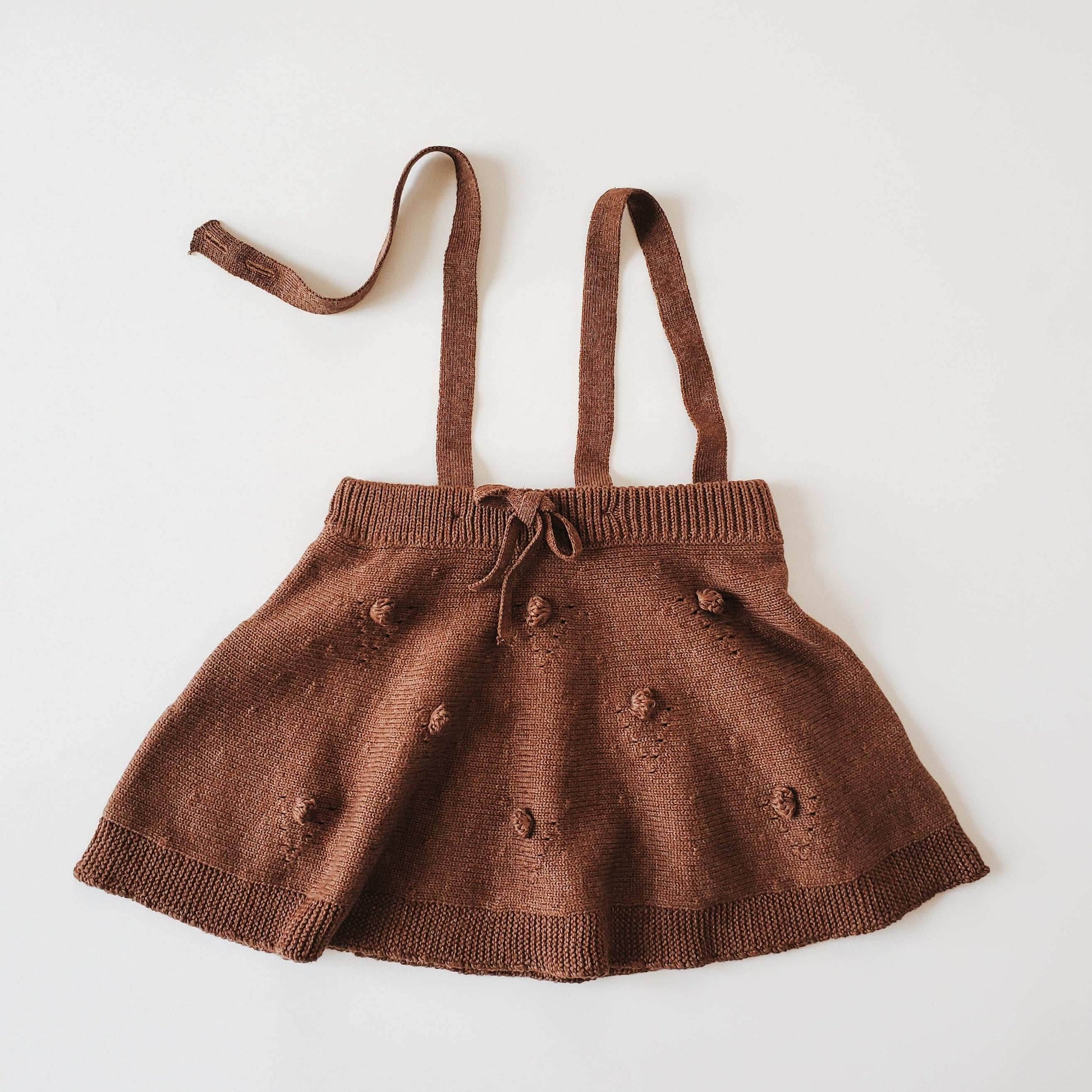 Knitted Pompom Suspender Dress featheredbreaths