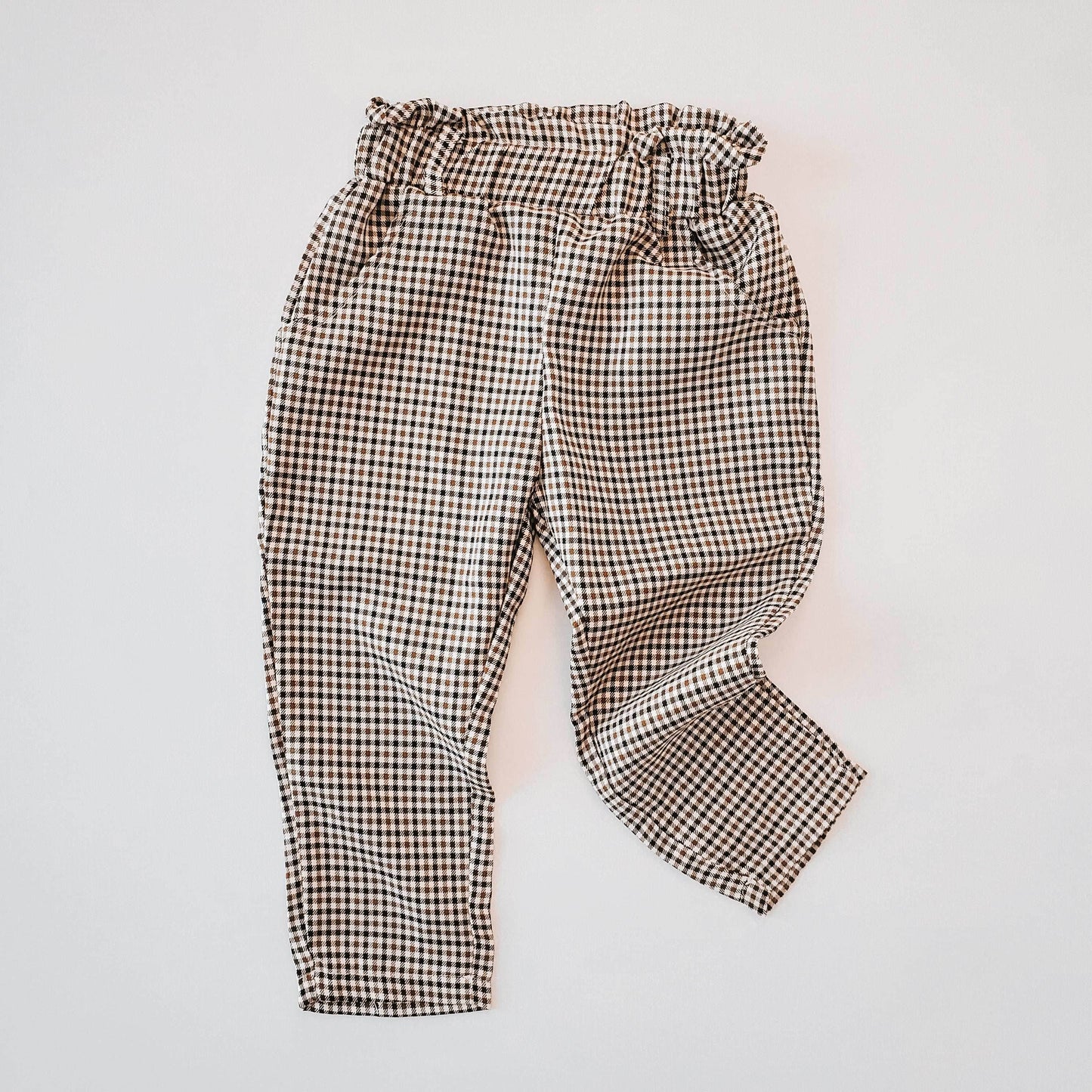 Paperbag Plaid Pants featheredbreaths