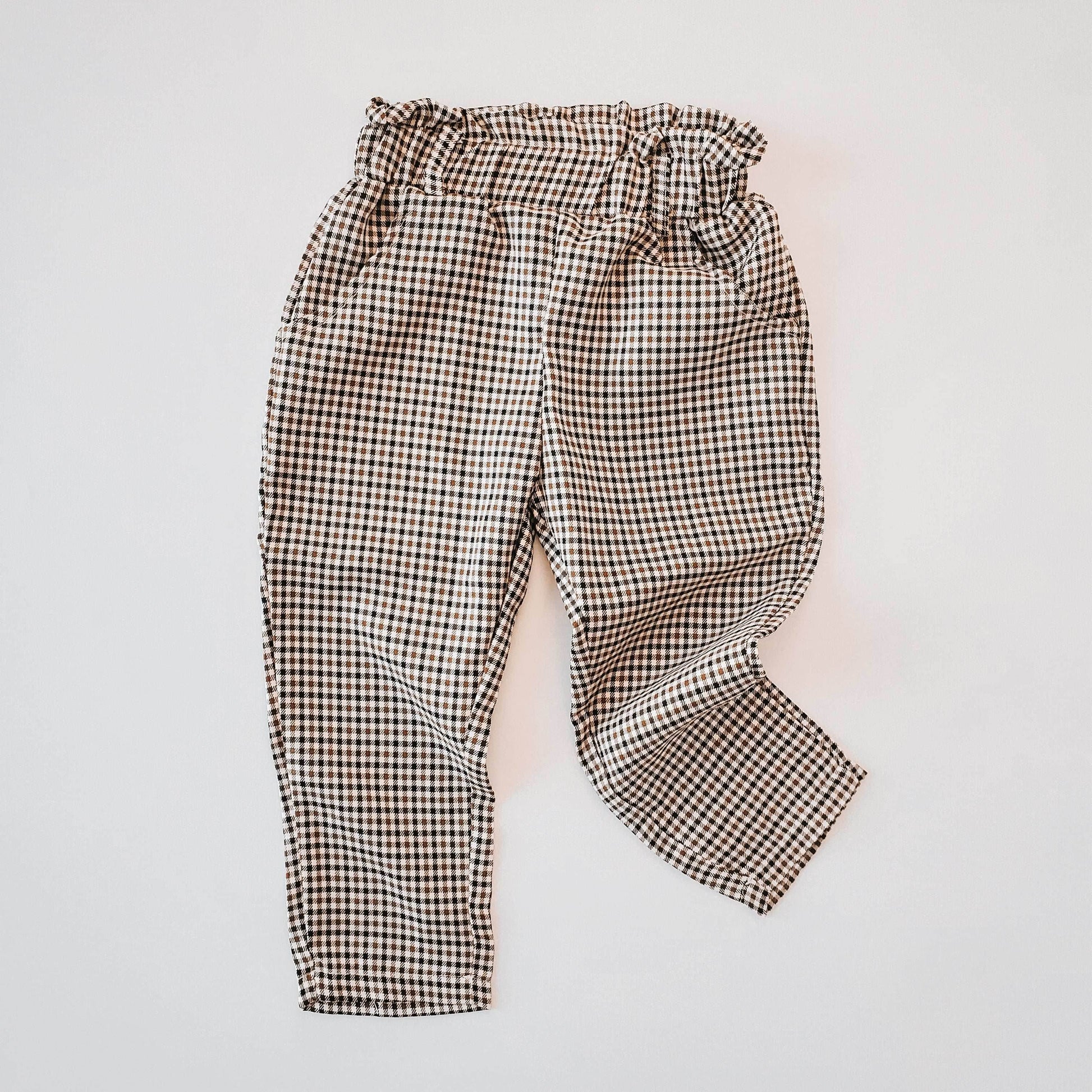 Paperbag Plaid Pants featheredbreaths