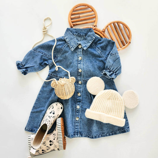 Denim Wide-Fit Sundress featheredbreaths