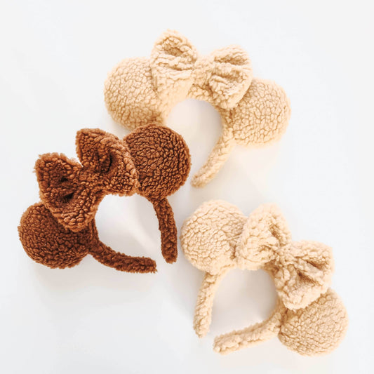 Disney Inspired Sherpa Minnie Ears featheredbreaths