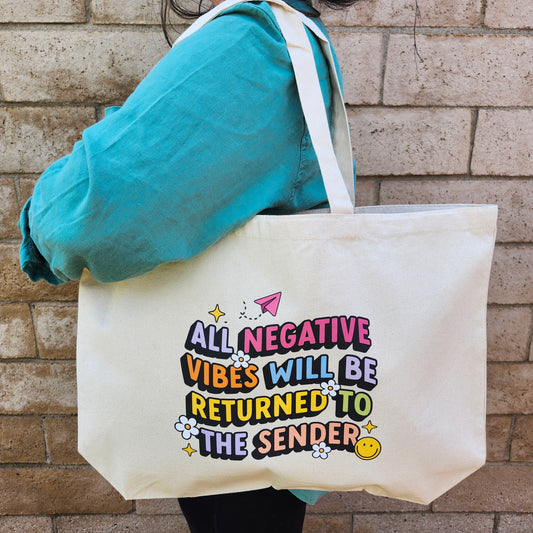 RETURN TO SENDER CANVAS TOTE BAG