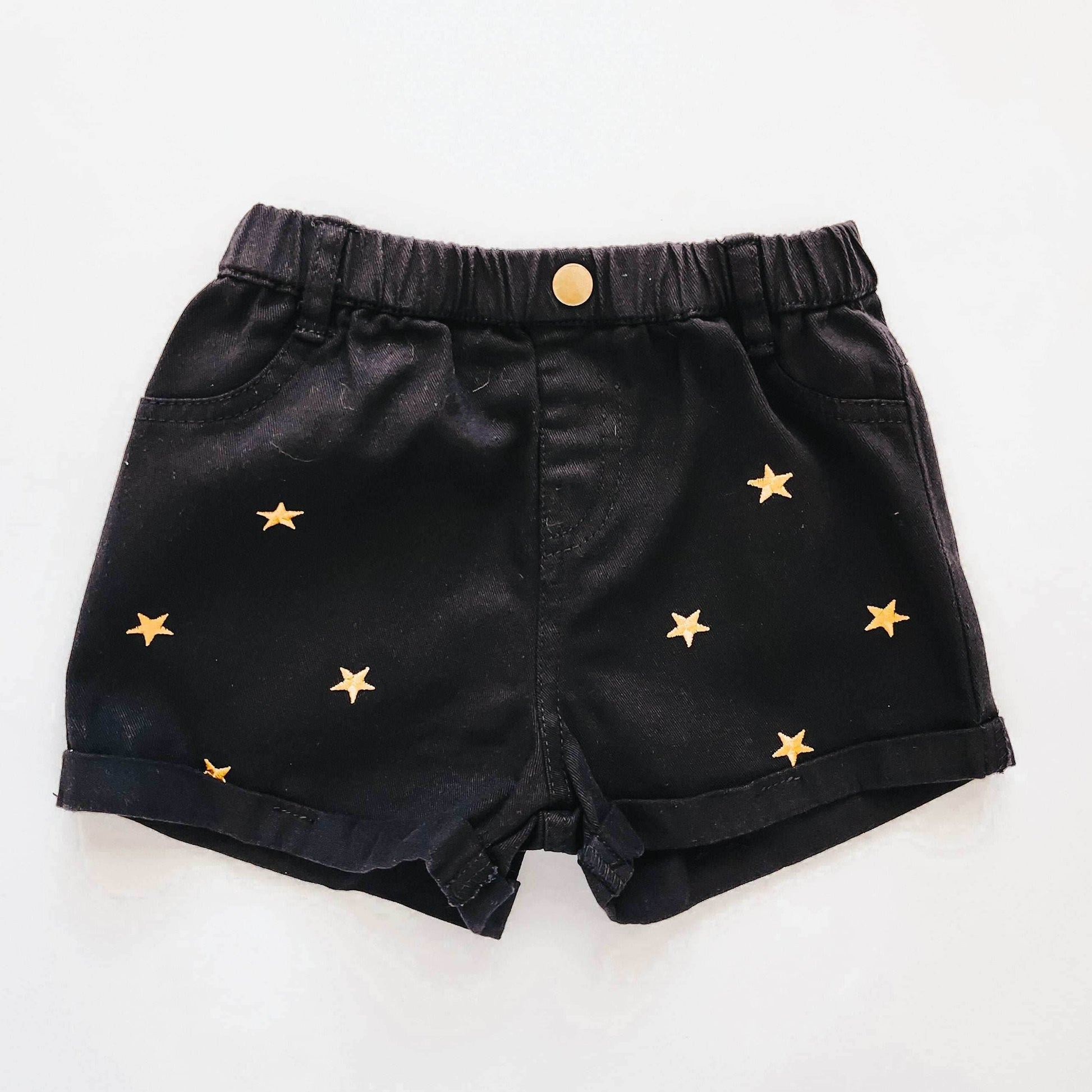 Star Stitched Shorts featheredbreaths