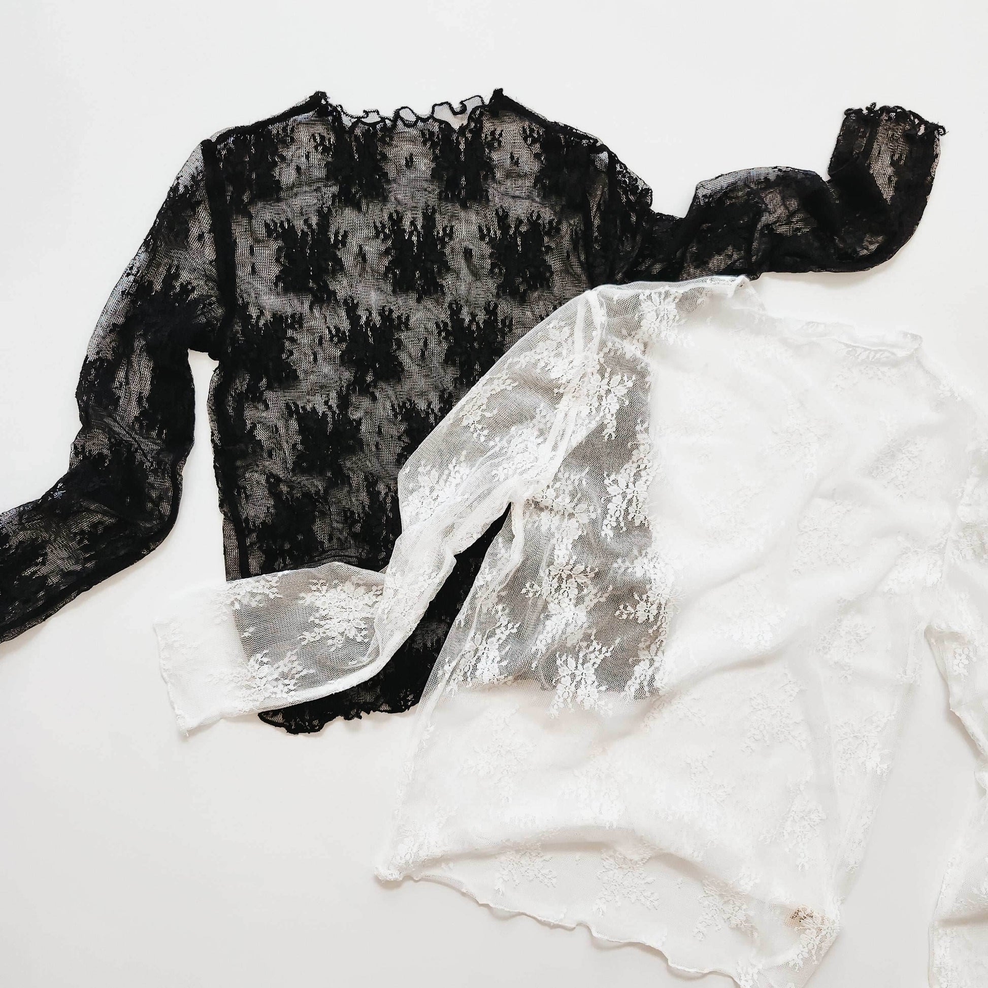 Lace Layering Tops featheredbreaths